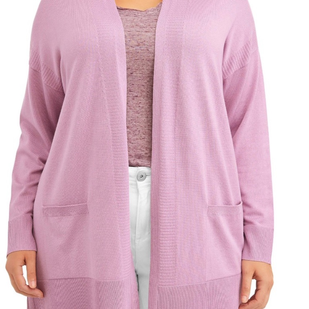 Time and Tru 2 pocket Long Sleeve  cardigan